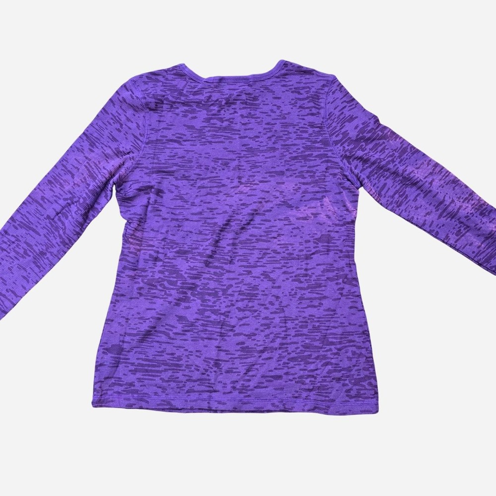 Purple Realtree long sleeve shirt with white floral graphic L - Picture 4 of 4